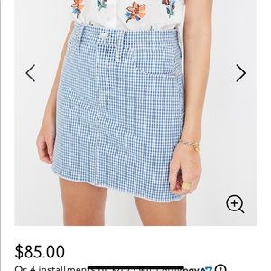 Madewell denim skirt size 25